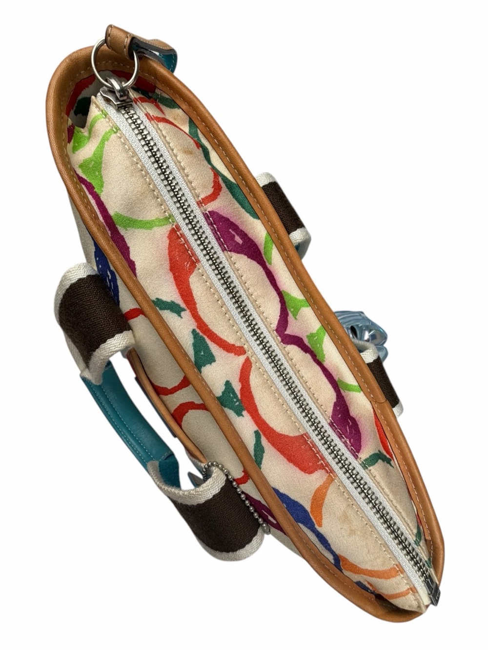 COACH Vintage Y2K Hampton Scribble Colorful “C” Monogram Canvas Mini Tote 5659 - Picture 9 of 9